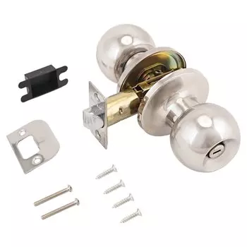 Защелка врезная, Стандарт, 607 BK CP, 9870, с фиксатором, хром