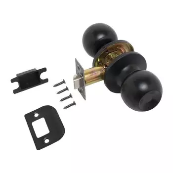 Защелка врезная, Стандарт, 607 PS BL, 15433, матовый черный