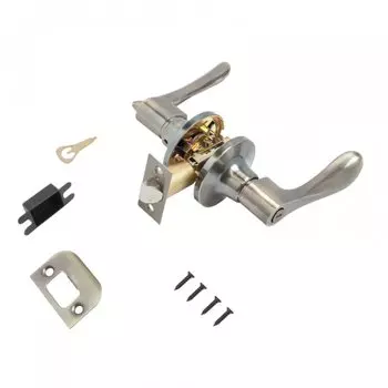 Защелка врезная, Стандарт, 8531 BK AB, 13401, с фиксатором, бронза