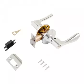 Защелка врезная, Стандарт, 8531 BK CP, 134037, с фиксатором, хром