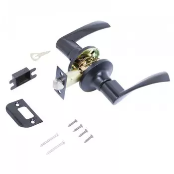 Защелка врезная, Стандарт, 8901 PS BL, 13392, пустая, черная