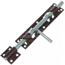 Засов дверной, ригель круглый, Домарт, 16 мм, ЗГ-300, античная медь