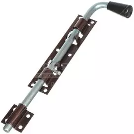 Засов гаражный, ригель круглый, Домарт, 16 мм, ЗГ-400 мод 2, античная медь