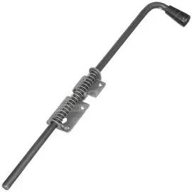 Засов накладной, с пружиной, ригель круглый, Домарт, 600 мм