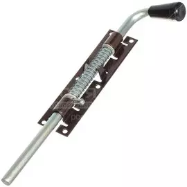 Засов с пружиной, ригель круглый, Домарт, ЗСП-400, античная медь