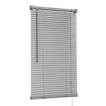 Жалюзи пластик, 80х160 см, серебро, NO.RF-M-001