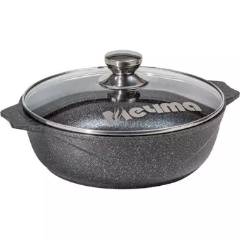 Жаровня алюминий, 30 см, антипригарное покрытие, Мечта, Гранит star, 35803, с крышкой