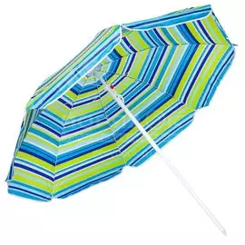 Зонт пляжный 160 см, с наклоном, 8 спиц, металл, Разноцветные листья, LG01