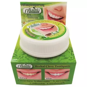 Зубная паста Green Herb, Отбеливающая, 25 г