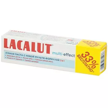 Зубная паста Lacalut, Мульти-Эффект, 75 мл
