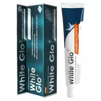Зубная паста White Glo, Отбеливающая с пробиотиками, 100 г