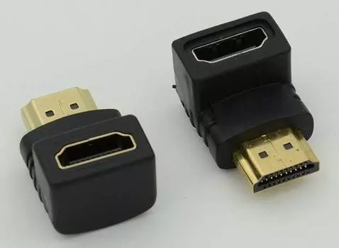 Адаптер 90 Deg HDMI (m)/HDMI (f), ver 1.4