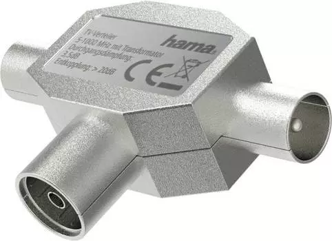 Адаптер Hama H-205236 00205236 Coax (f)/2xCoax (f)
