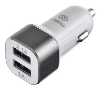 Автомобильное зар./устр. Digma DGCC-2U-3A-WG белый