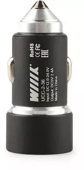 Автомобильное зар./устр. Wiiix UCC-2-36 серый