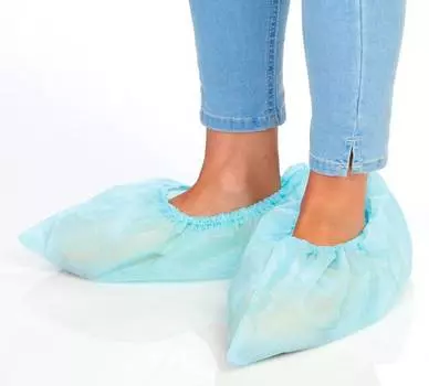 Бахилы Гекса однораз. голубой (упак.:25pair)
