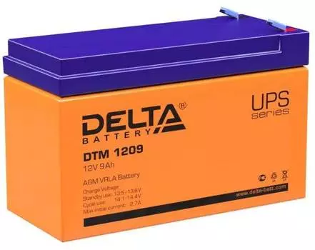 Батарея для ИБП Delta DTM 1209, 12В, 9Ач