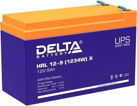 Батарея для ИБП Delta HRL 12-9 (1234W) X, 12В, 9Ач