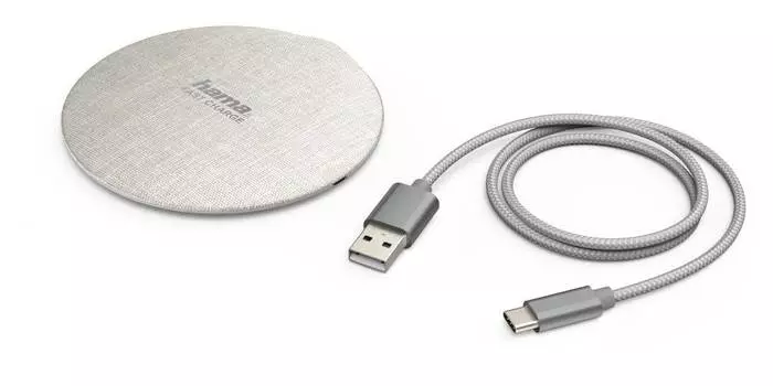 Беспроводное зар./устр. Hama FC10 Metal белый (00183380)