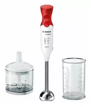 Блендер погружной Bosch MSM64120 белый/красный