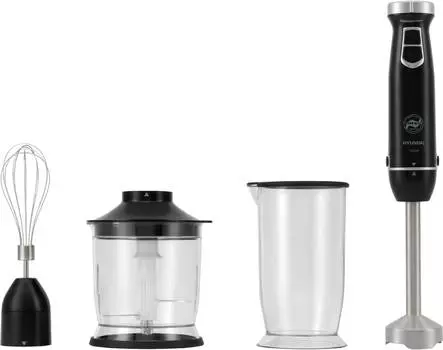 Блендер погружной Hyundai HYB-H3845 черный/серебристый