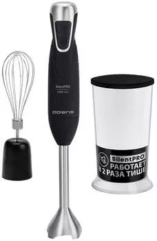 Блендер погружной Polaris PHB 1379 Silent черный/серебристый