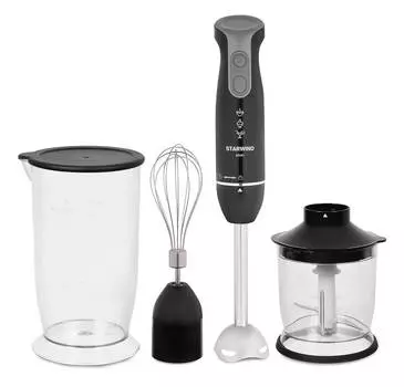 Блендер погружной Starwind SBP2324 черный/серебристый