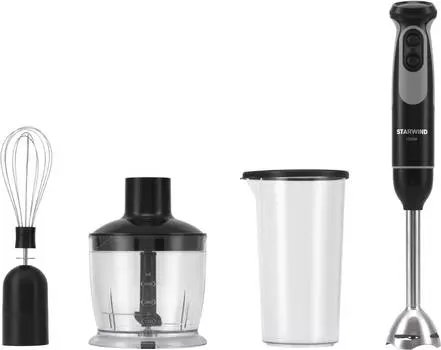 Блендер погружной Starwind SBP3412 черный/серый