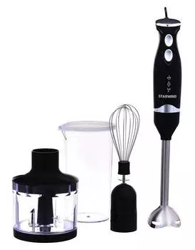 Блендер погружной Starwind SBP5542b черный/серебристый