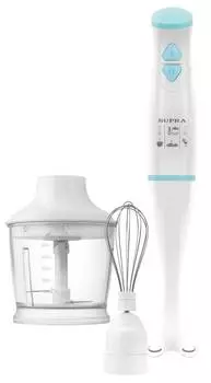 Блендер погружной Supra HBS-724PS белый/голубой (12939)