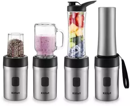 Блендер стационарный Kitfort KT-3009 серебристый