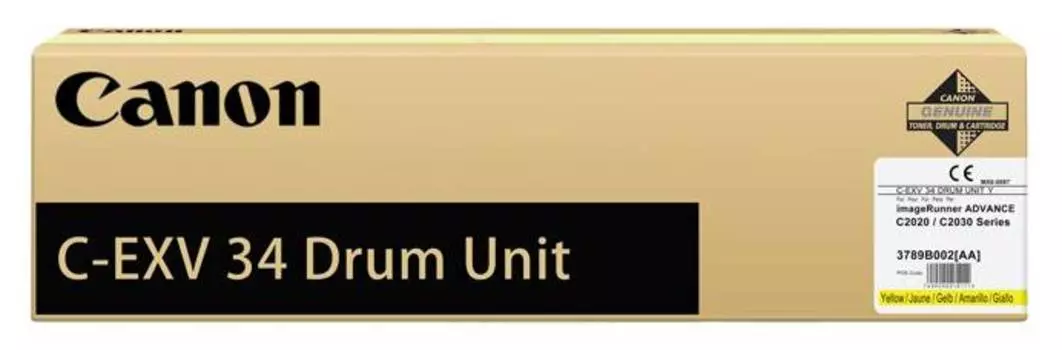 Блок фотобарабана Canon C-EXV34 Y цветной (3789b003aa 000)