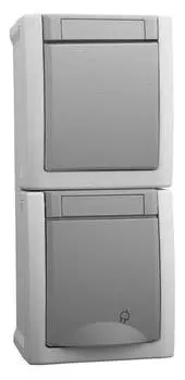 Блок Panasonic Pacific серый матовый (wptc48512gr-ru)