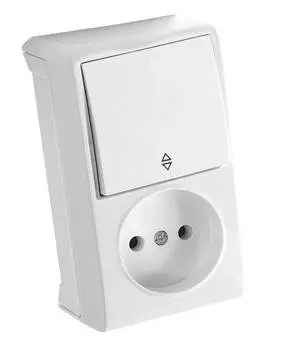 Блок Panasonic Vera белый глянцевый (90681091-ru)