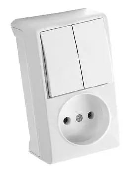 Блок Panasonic Vera белый глянцевый (90681189-ru)