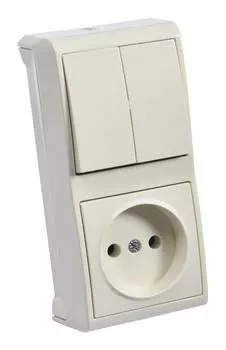 Блок Panasonic Vera кремовый глянцевый (90681289-ru)