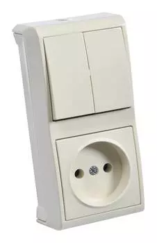 Блок Panasonic Vera кремовый глянцевый (90681291-ru)