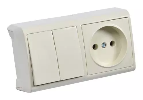 Блок Panasonic Vera кремовый глянцевый (90681389-ru)