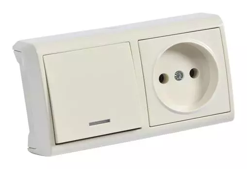 Блок Panasonic Vera кремовый глянцевый (90681390-ru)