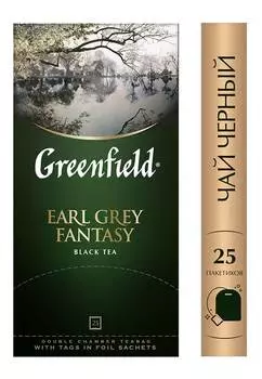 Чай Greenfield Earl Grey Fantasy черный 25пак. карт/уп. (0427-10)