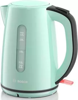 Чайник электрический Bosch TWK7502 бирюзовый, пластик