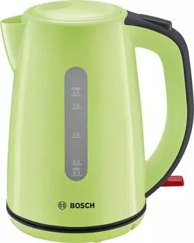Чайник электрический Bosch TWK7506 зеленый/черный, пластик