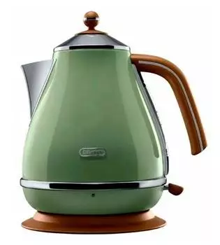 Чайник электрический Delonghi KBOV2001.GR зеленый, металл