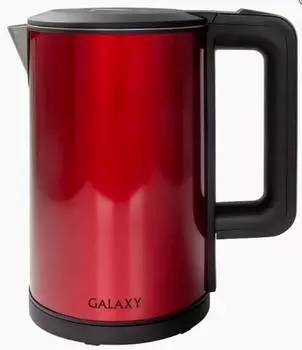 Чайник электрический Galaxy GL 0300 красный/черный, нержавеющая сталь (ГЛ0300КРАСН)