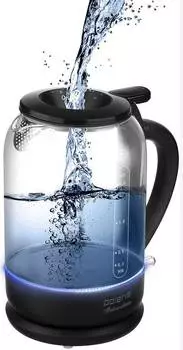 Чайник электрический Polaris PWK 1753CGL черный, стекло