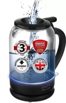 Чайник электрический Polaris PWK 1753CGL черный, стекло