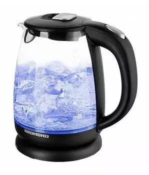 Чайник электрический Redmond RK-G178 черный, стекло