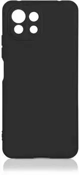 Чехол DF xiOriginal-21, для Xiaomi Mi 11 Lite, черный (DF XIORIGINAL-21 (BLACK)) (плохая упаковка)