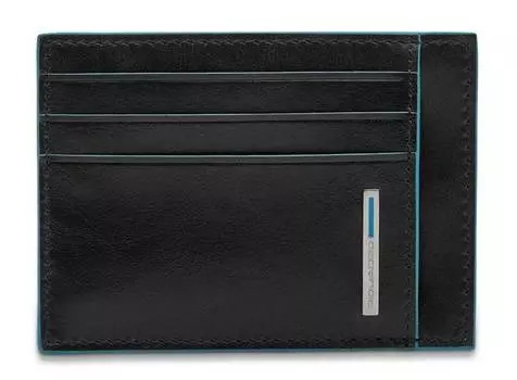 Чехол для кредитных карт Piquadro Blue Square черный натур.кожа (pp2762b2r/n)