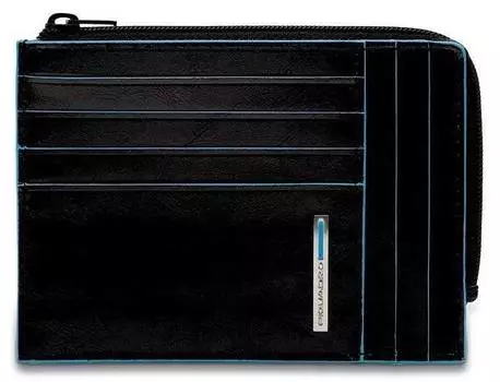 Чехол для кредитных карт Piquadro Blue Square черный натур.кожа (pu1243b2r/n)